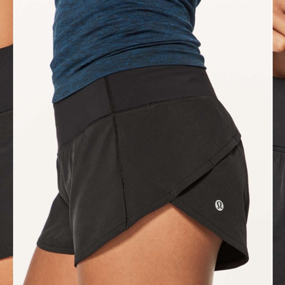 Lululemon Speed Up Short 2.5” Black size 4